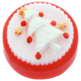 Molde de sabonete natalino Árvore Decorado