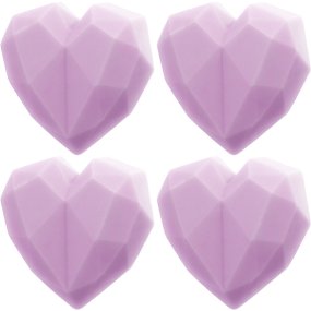 Molde 4 corazones de diamante Molde 4 corazones de diamante