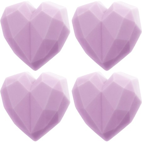 Molde 4 corazones de diamante