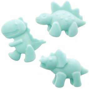 Molde silicone 3 dinossauros Molde silicone 3 dinossauros