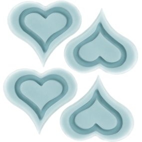 Molde 3 Corações
