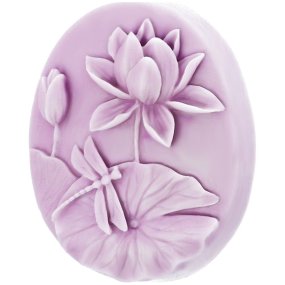 Molde flor de loto y libelula Molde flor de loto y libelula