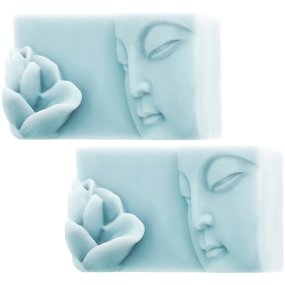 Molde 2 jabones de buddha Molde 2 jabones de buddha