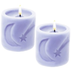 Molde para fazer velas natal "Vela Natal Estrela e Lua"
