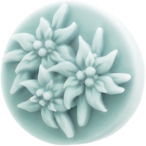 Molde pastilha flores Edelweiss