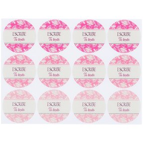 Adesivos personalizados kit balsamo labial com cor