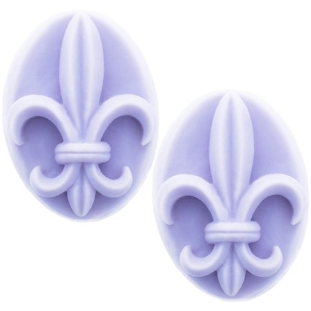 Souvenirs, Fleur de Lys, Moule pour deux Savons.