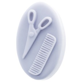 Moule ciseaux et peigne détails coiffure