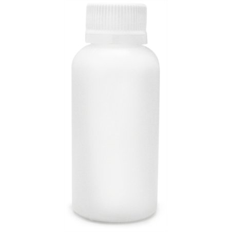 Botella PP 100 ml tapón rosca blanco