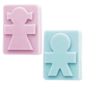 Molde sabonete Ele e Ela