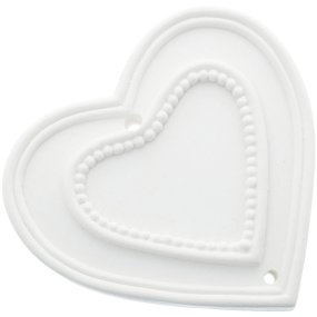 Molde para fazer figuras perfumadas de escaiola Coração com Pontinhos