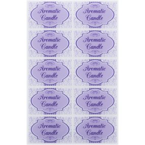 Autocollants de bougies aromatiques pour bougies