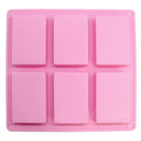 Moule 6 comprimés de savon rectangulaires