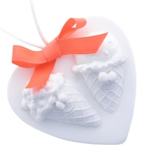 Ceramica perfumada coraçao com gelados Ceramica perfumada coraçao com gelados