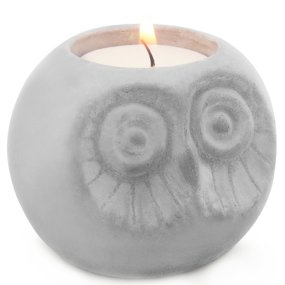 Moule de bougeoir hibou rond