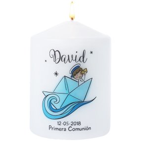 Vela personalizada comunion marinero Vela personalizada comunion marinero