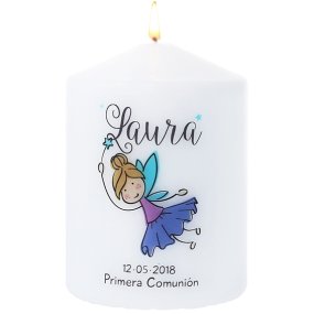 Communion personnalisée aux chandelles avec la fée Communion personnalisée aux chandelles avec la fée