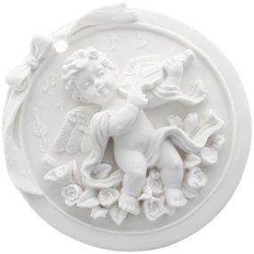 Molde medalha anjo violinista