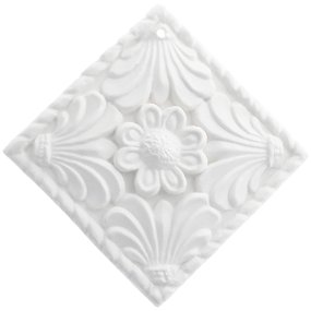 Molde cuadrado flor ceramica perfumada