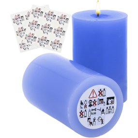 Autocollants de sécurité pour bougies Autocollants de sécurité pour bougies