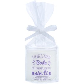 Velas personalizables "Nuestra boda..." Velas personalizables "Nuestra boda..."