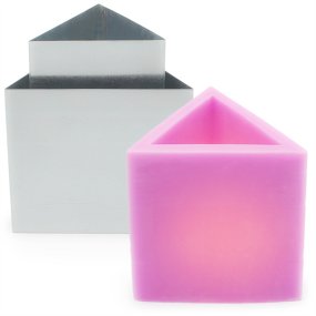 Molde Luminária Triangular Metal 15 x 15 cm