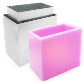 Molde Luminária Retangular Metal 17x10x15 cm.