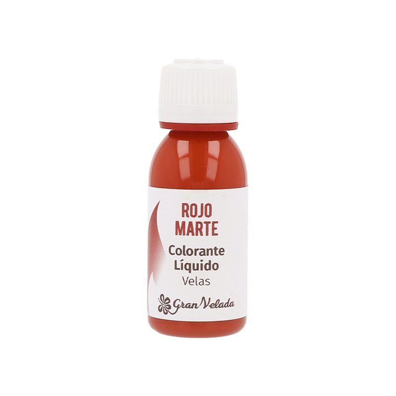 Bougies de teinture liquide rouge mars