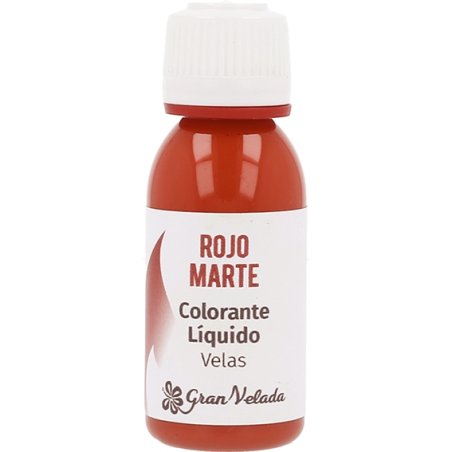 Bougies de teinture liquide rouge mars