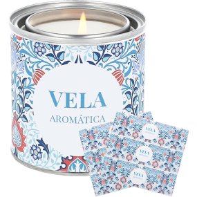 Adesivos personalizaveis flores persas vermelho e azulao