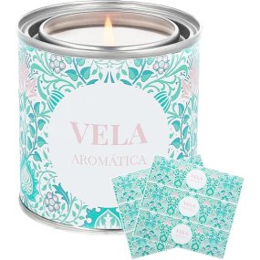 Autocollants personnalisés Fleurs persanes vert émeraude