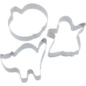Corta-massas conjunto de 3 halloween
