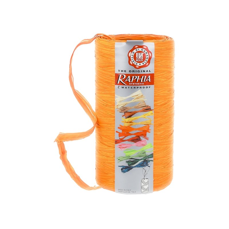 Fita de rafia laranja