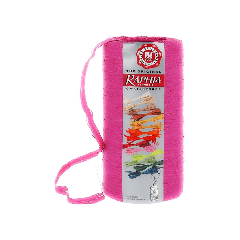 Fita de rafia fucsia
