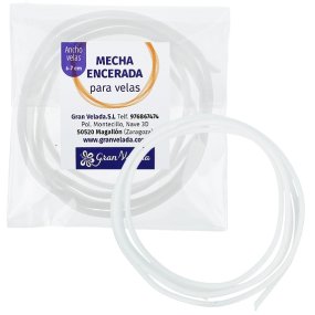 Pavio encerado para velas 6-7 cm Pavio encerado para velas 6-7 cm