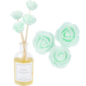Tige mikado avec fleur vert eau Tige mikado avec fleur vert eau