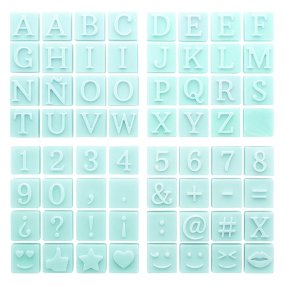 Moule de lettres et de chiffres par modules