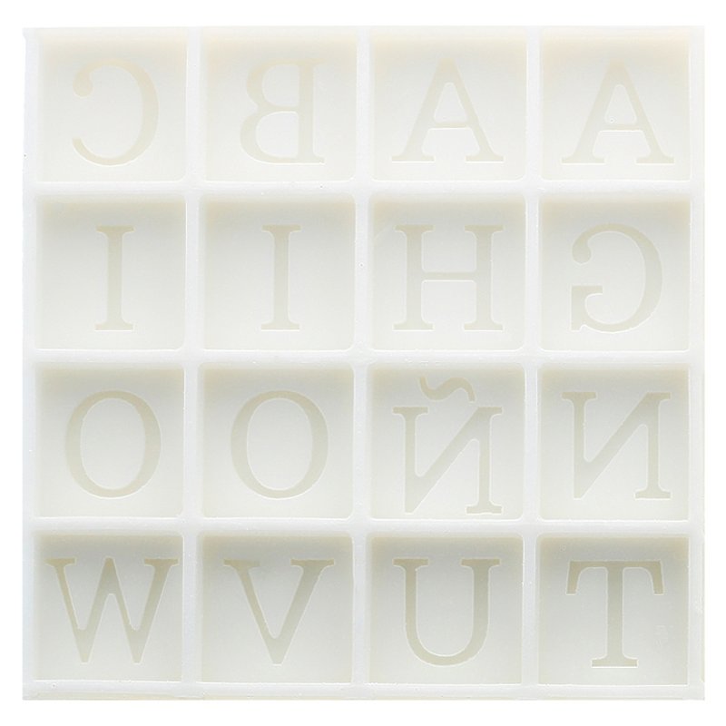 Moldes de silicona de letras y numeros