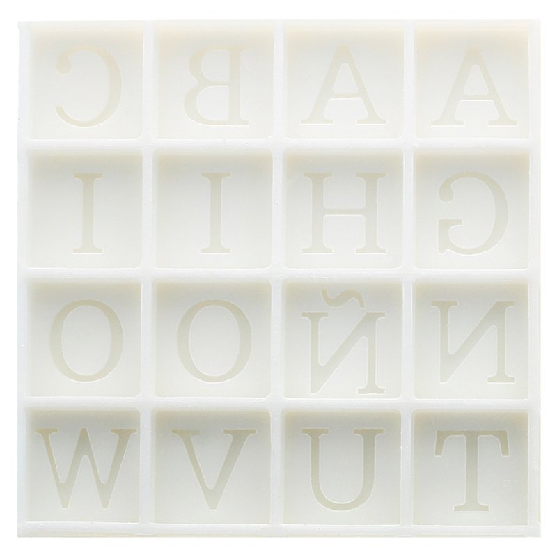 Molde letras para sabão