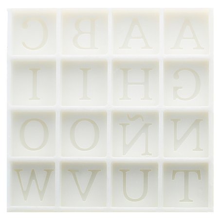 Moule à savon décoré alphabet