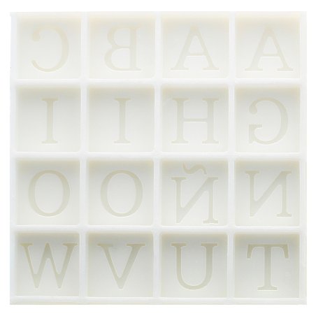 Molde letras para sabão