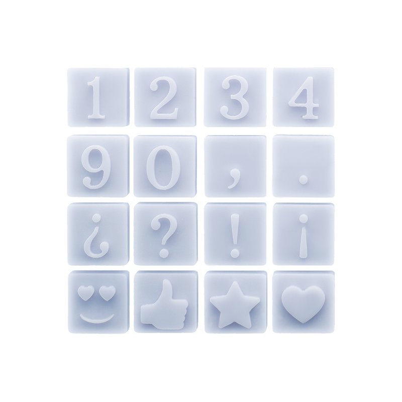 Molde de letras y numeros para crear mensajes