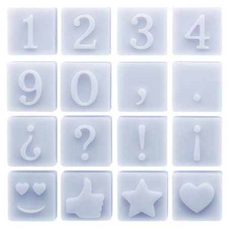 Molde de letras y numeros para crear mensajes