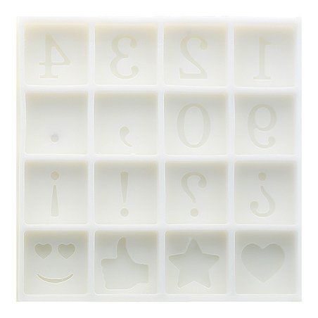 Molde de numeros y letra