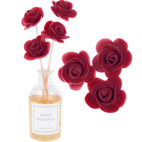 Vareta mikado com flor grena