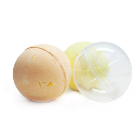 Pompe de bain transparente sphère de moule 6cm