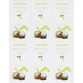 Pegatinas saquito perfumado coco Pegatinas saquito perfumado coco