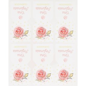 Autocollants de sac parfumés roses Autocollants de sac parfumés roses