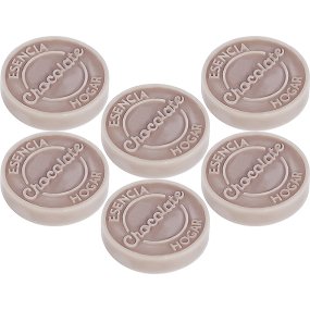 Molde 6 pastilhas de cera aromatizada chocolate Molde 6 pastilhas de cera aromatizada chocolate