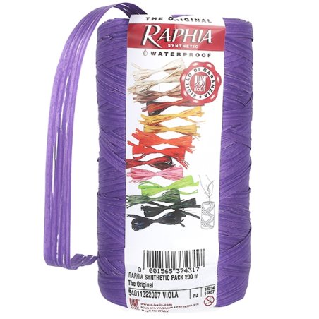 Ruban de raphia violet